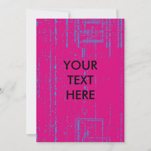 Blank Halftone Grunge Texure Invitation Card