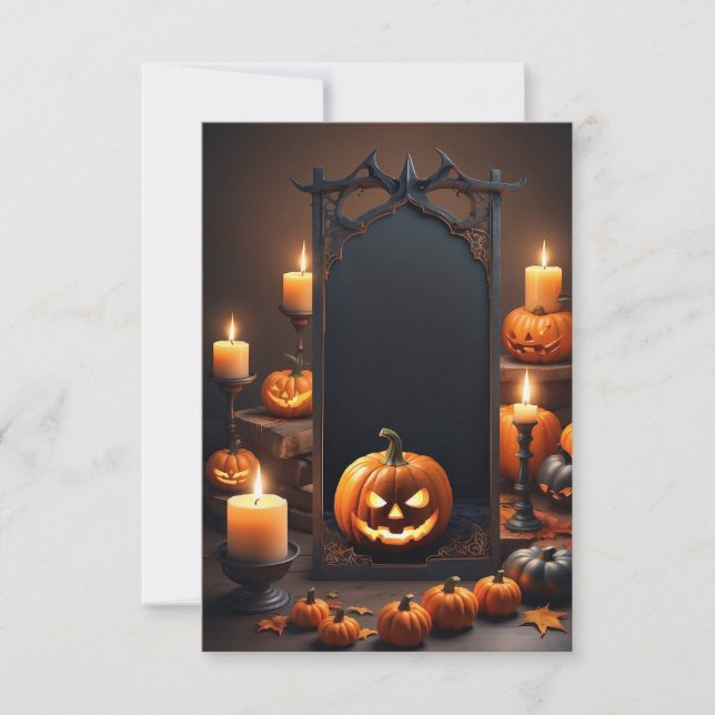 Blank Halloween Invitation Card (Front)