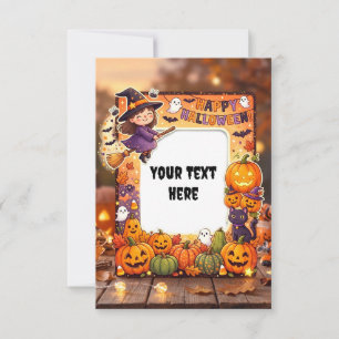 Blank Halloween Invitation Card 2026 #3