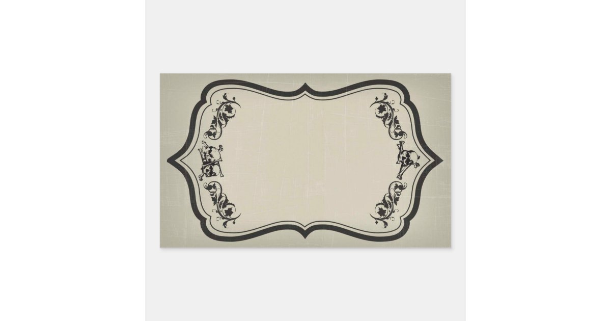 Blank Halloween Jar Sticker Label with Skulls | Zazzle