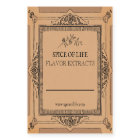 Blank Handmade Flavor Extract Labels