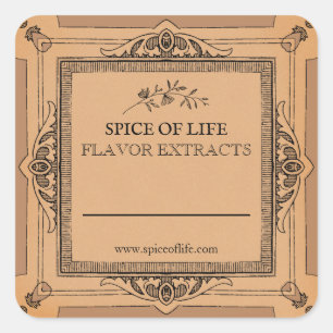 Blank Handmade Flavor Extract Labels