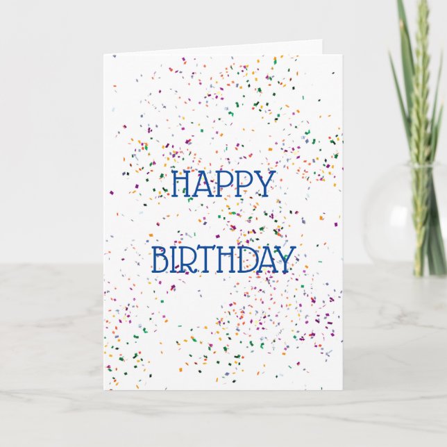 Blank Happy Birthday Card (Front)