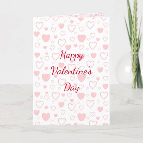 Blank Happy Valentines Day Card