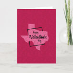 Blank Happy Valentine's Day from Texas Holiday Card