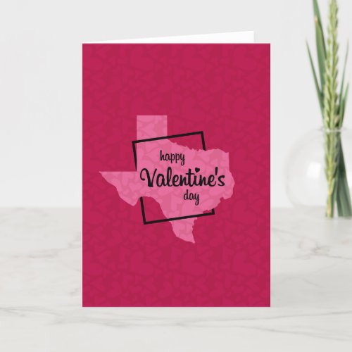Blank Happy Valentines Day from Texas Holiday Card