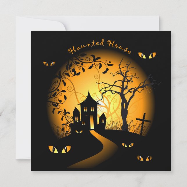 Blank Haunted House Invites (Front)