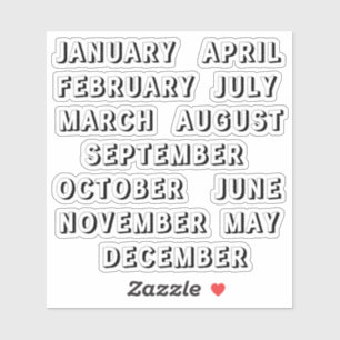 Blank Headings Monthly Headers Script Bujo Planner Sticker