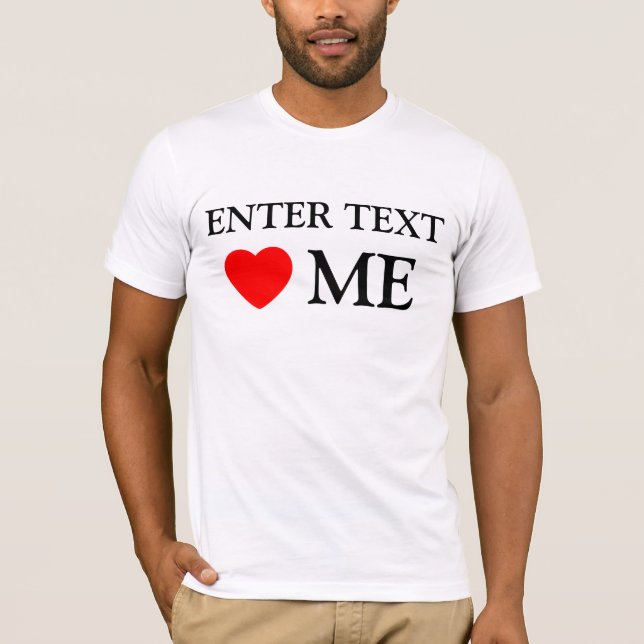 blank heart me template T-Shirt (Front)
