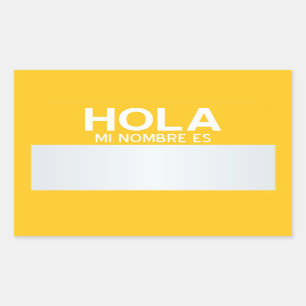 Blank Hello My Name Is ... Customizable Rectangular Sticker