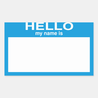 Hi My Name Is Stickers | Zazzle