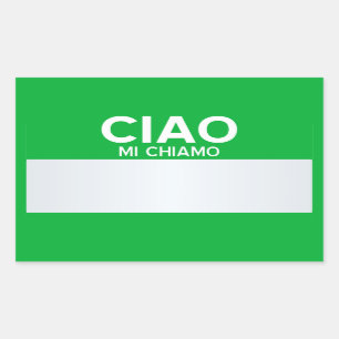 Blank Hello My Name Is ... Customizable Rectangular Sticker