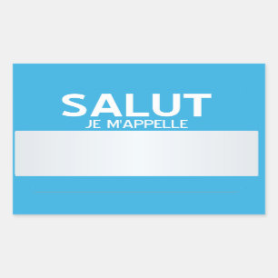 Blank Hello My Name Is ... Customizable Rectangular Sticker