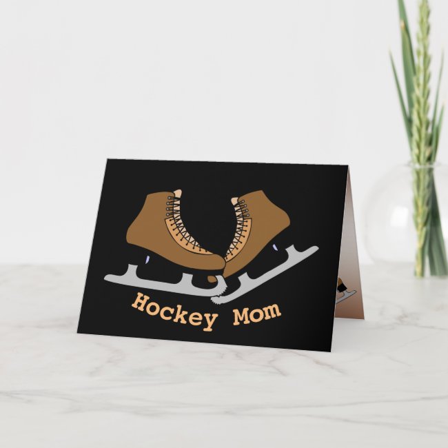 Blank Hockey Mom Ice Skates Sports Card