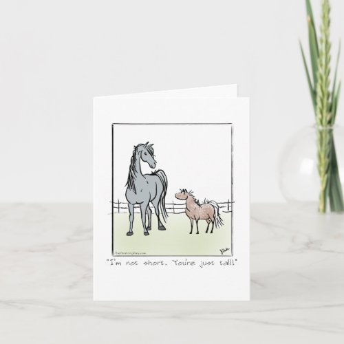 Blank Horse Greeting Card