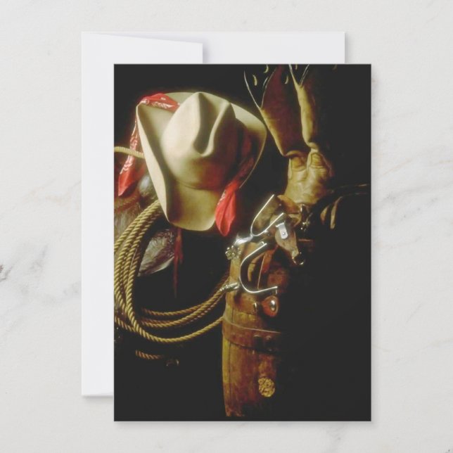 Blank Hosting Western Theme Party Invitation (Front)