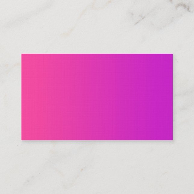 Blank in front pink business card (Front)