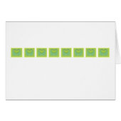 Blank Inside All Occasion Green Heart Row (Front Horizontal)