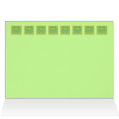 Blank Inside All Occasion Green Heart Row (Inside Horizontal (Top))