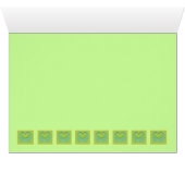 Blank Inside All Occasion Green Heart Row (Inside Horizontal (Bottom))