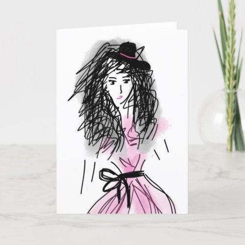 Blank Inside Any Occasion Personalize Watercolor Holiday Card