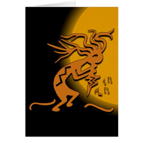 Blank Inside Dancing Musical Merrymaker Kokopelli