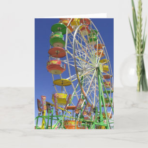 Blank Inside, Ferris Wheel Letterpress Thank You Card
