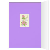 Blank inside floral card to customize personalize (Inside (Left))