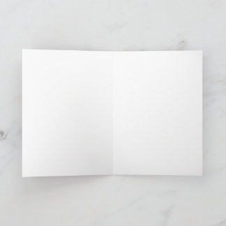 Blank inside greeting card
