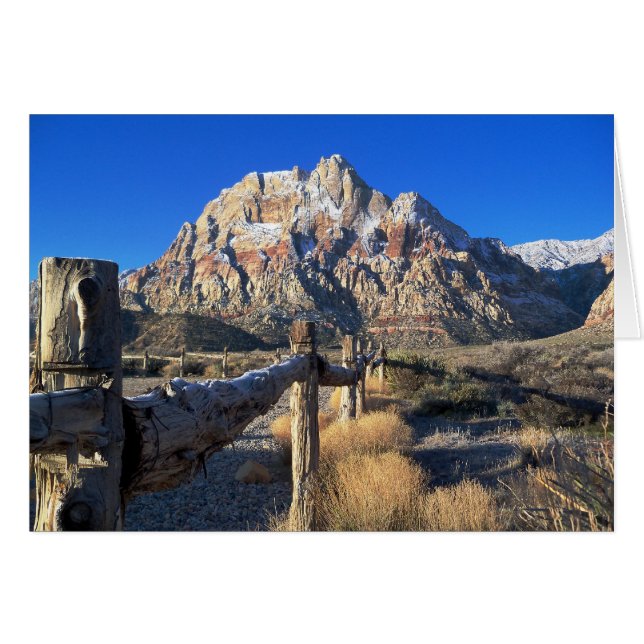 Blank Inside, Red Rock Snow Cards (Front Horizontal)