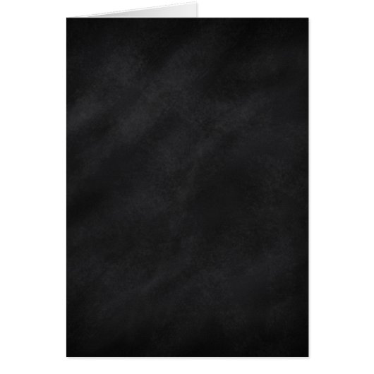 Blank Inside Retro Black Chalkboard Texture Cards (Front)