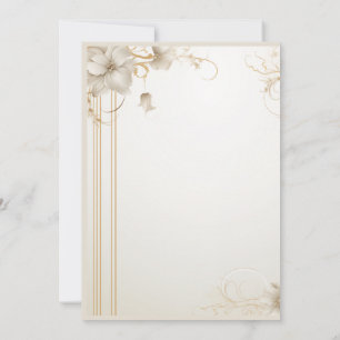 Blank invitation
