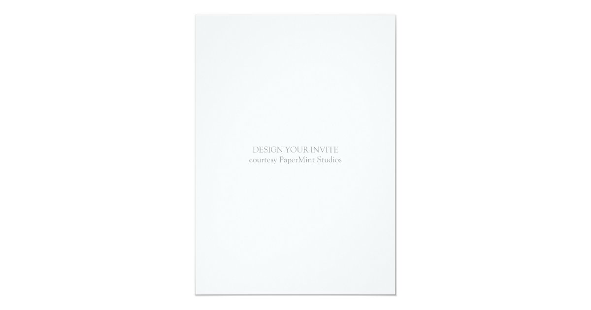 Blank Invitation | 5x7