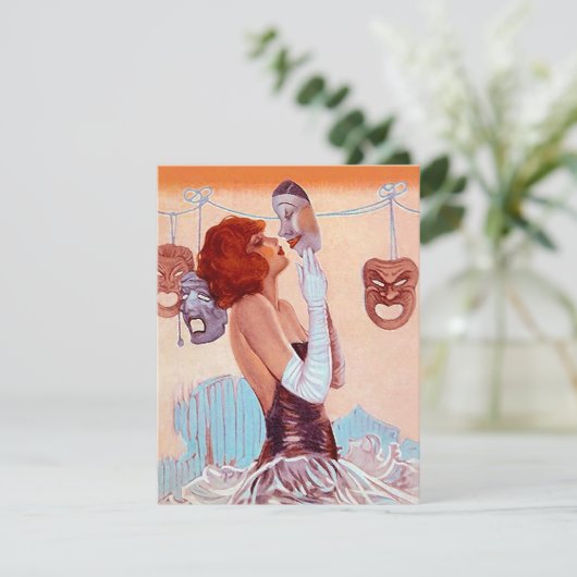 Blank Invitation Announcement Theatre Stage Dream (Standing Front)