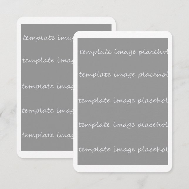 Blank Invitation Card 3.5x5 Add your own images (Front/Back)