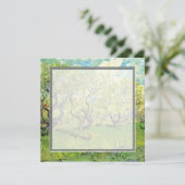 blank invitation. van Gogh Orchard in Blossom (Standing Front)
