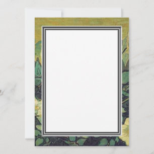 Blank invitation, Van Gogh Wild Roses Invitation