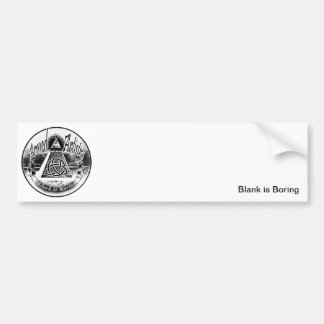Blank is Boring Bumper Sticker