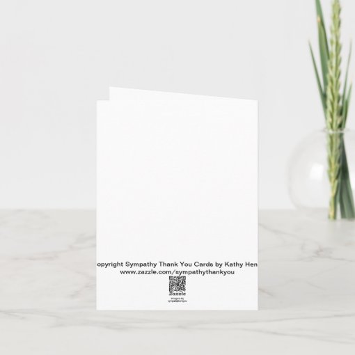 Blank Jewish Sympathy Thank You Note Card Blue Zazzle