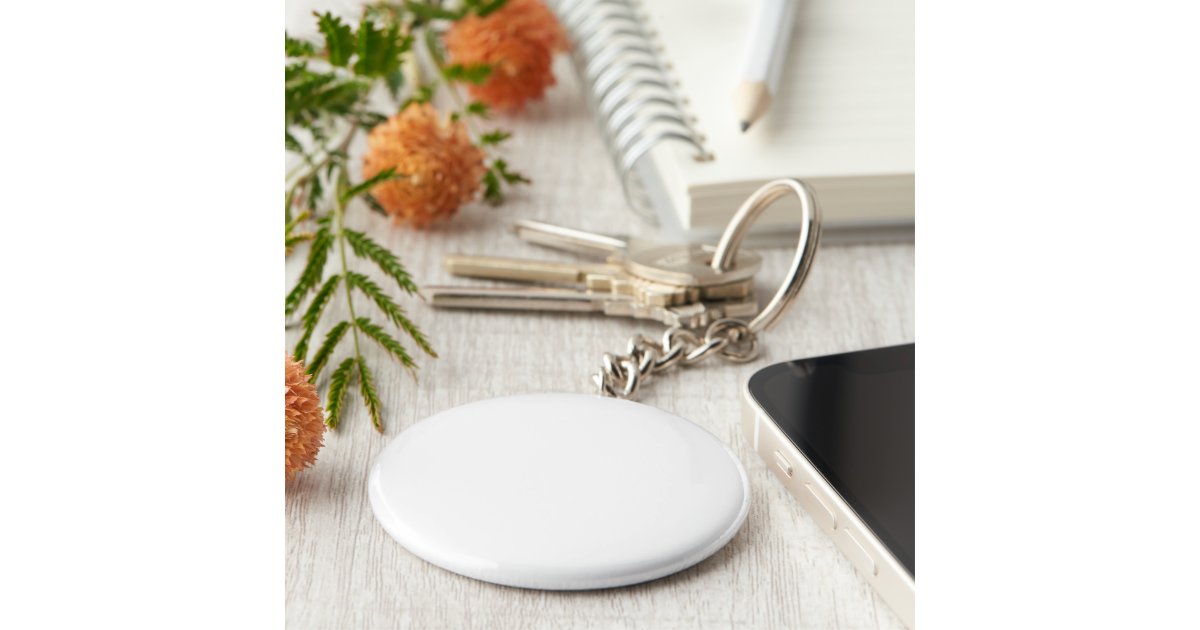 Blank keychain template Zazzle