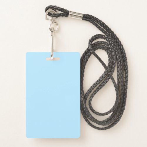 Blank Light Blue Template Custom Text Photo Image  Badge