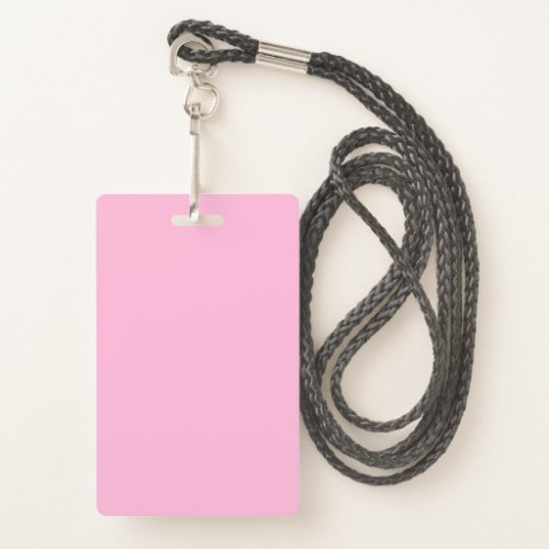 Blank Light Pink Template Custom Text Photo Image Badge
