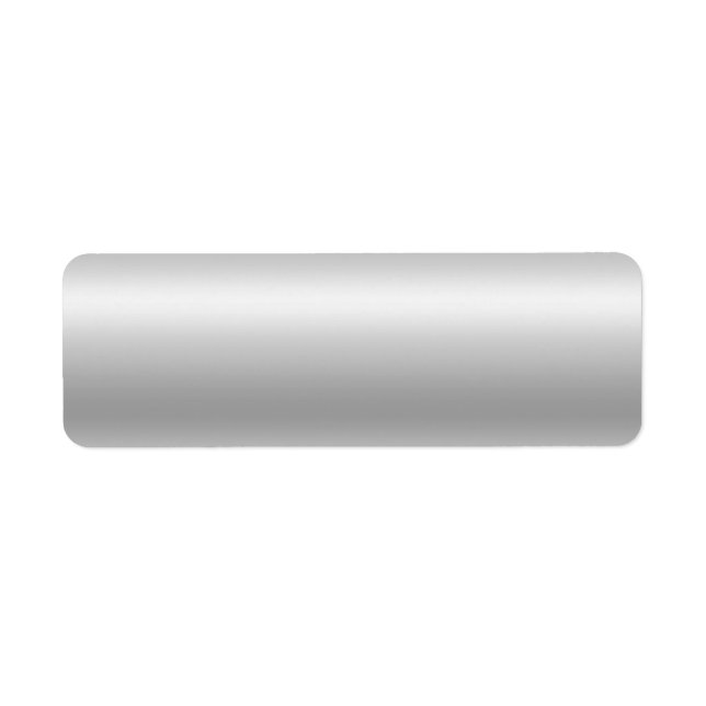 Blank Light Silver Gray Ombre Foil Label (Front)