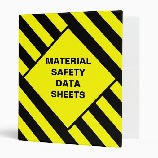 Blank Material Safety Data Sheets Binder | Zazzle