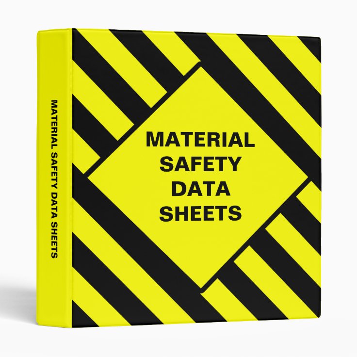 Blank Material Safety Data Sheets Binder Zazzle