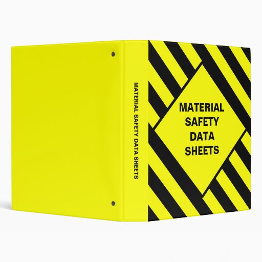 Blank Material Safety Data Sheets Binder | Zazzle