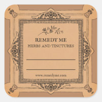 Blank Medicinal Herb Remedy Tincture Labels