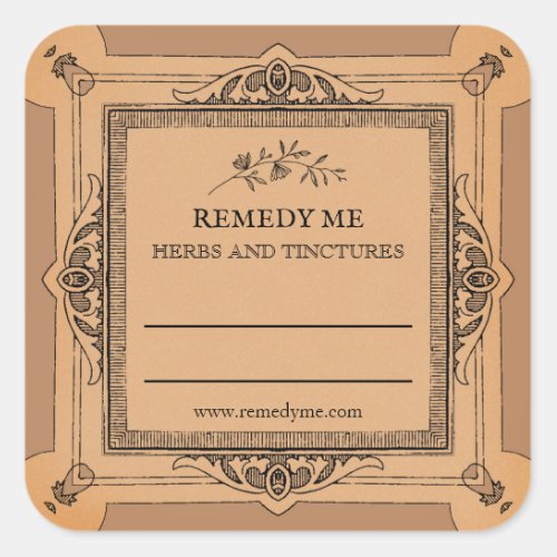 Blank Medicinal Herb Remedy Tincture Labels