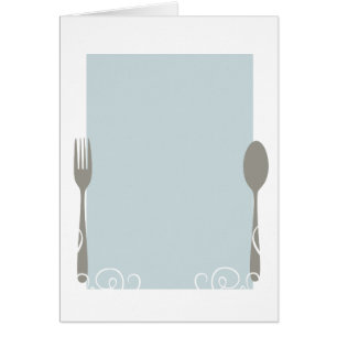 blank menu cards
