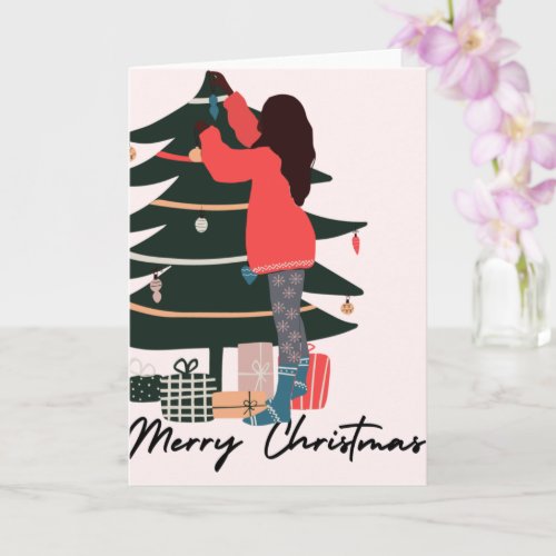 Blank Merry Christmas Card